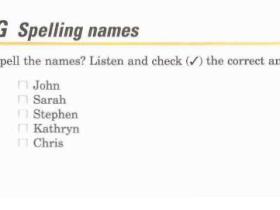 Unit 1 第3页 5 LISTENING