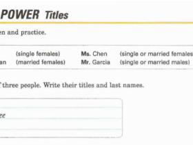 Unit 1 第4-5页 6-9 WORD POWER