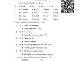 人教版 PEP 小升初英语模拟卷 2(附听力音频+参考答案解析)