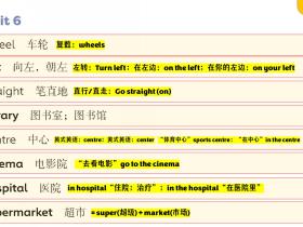 Unit 6 单词(外研版四年级上册)